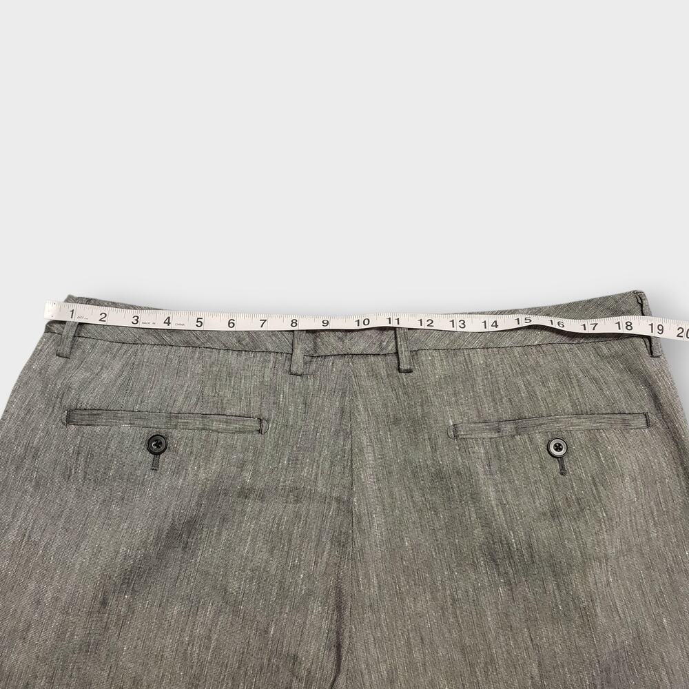 SOLD-Bonobos Mens Linen Blend Slim Trouser Pant Grey Sz 38x32 Preppy Workwear - Picture 11 of 14